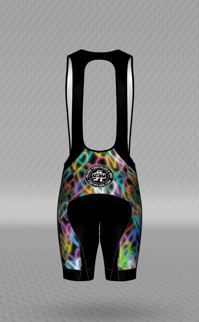 IT&B Hearts Bib Shorts Black