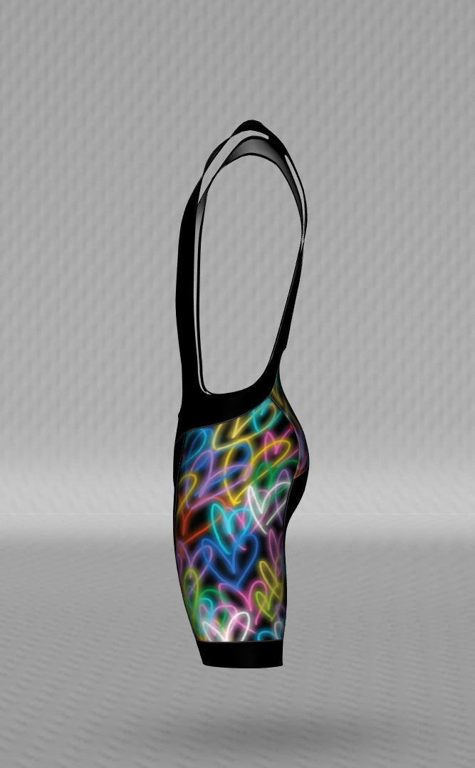 IT&B Hearts Bib Shorts Black