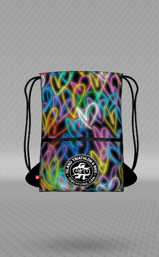 IT&B Hearts Jersey Bag Black