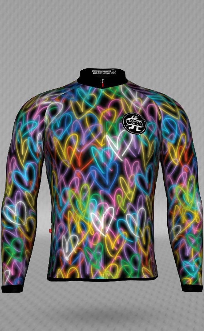 IT&B Hearts Long Sleeve Jersey Black