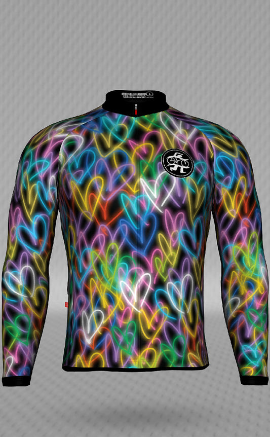 IT&B Hearts Long Sleeve Jersey Black