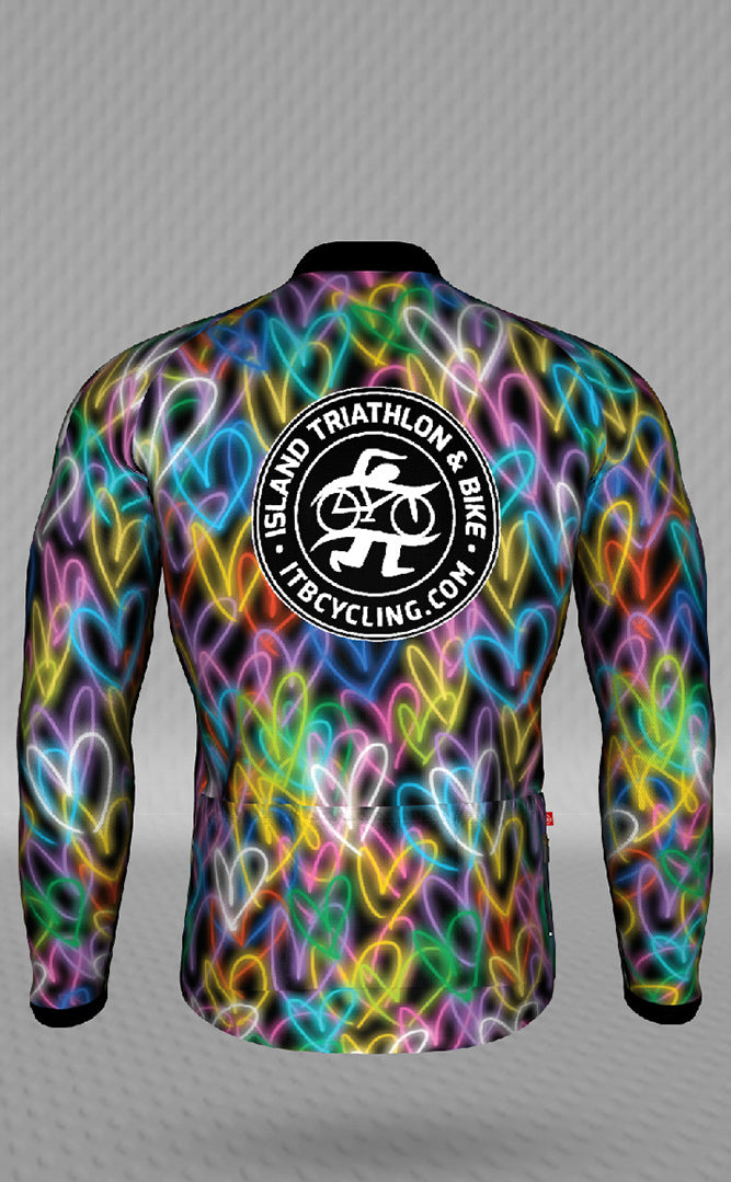 IT&B Hearts Long Sleeve Jersey Black