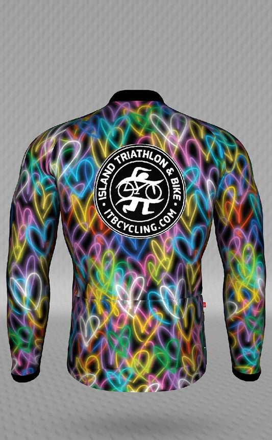 IT&B Hearts Long Sleeve Jersey Black