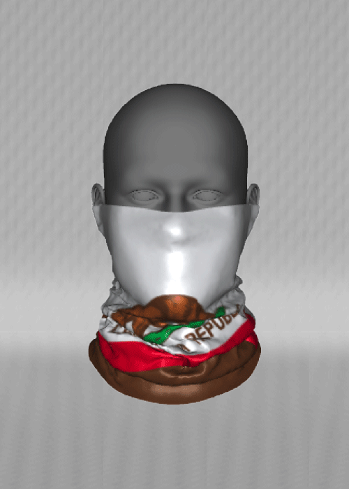 IT&B California State Flag Neck Warmer