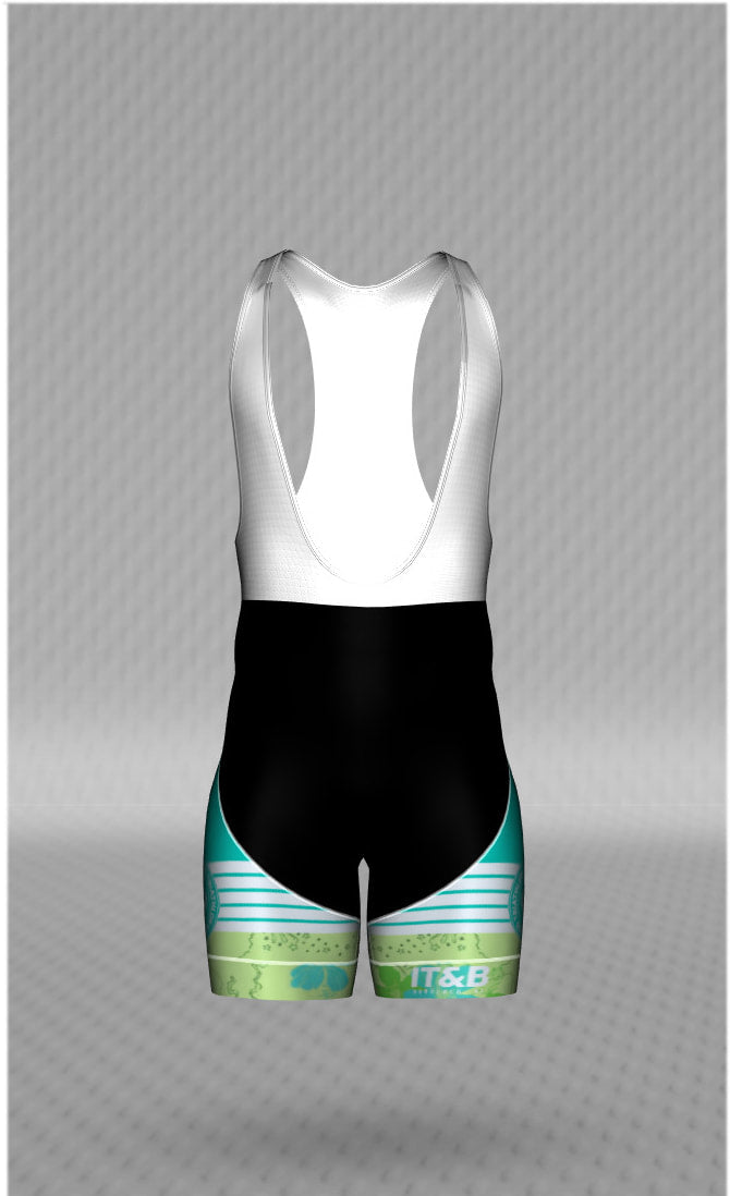 IT&B Flower Print Bib Shorts