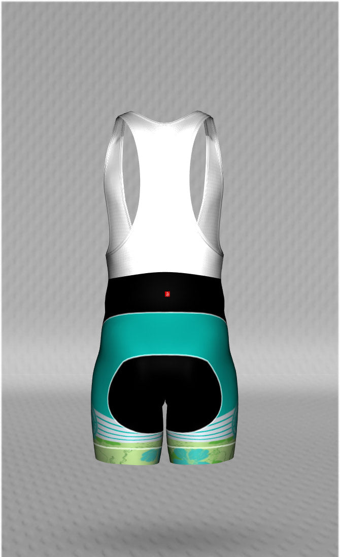 IT&B Flower Print Bib Shorts