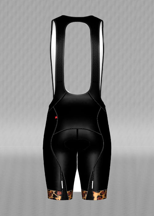 IT&B Hon.Est Leopard Bib Shorts