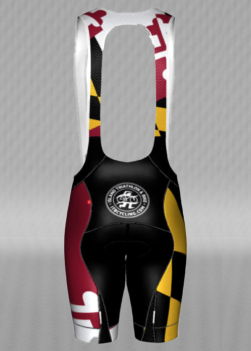 IT&B Maryland State Flag Bib Shorts
