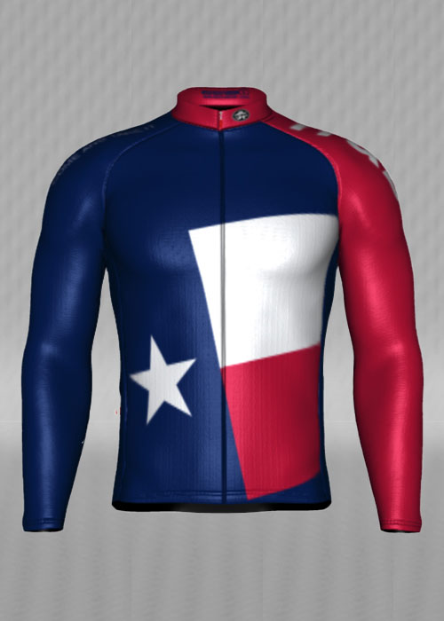 IT&B Texas State Flag Long Sleeve Jersey