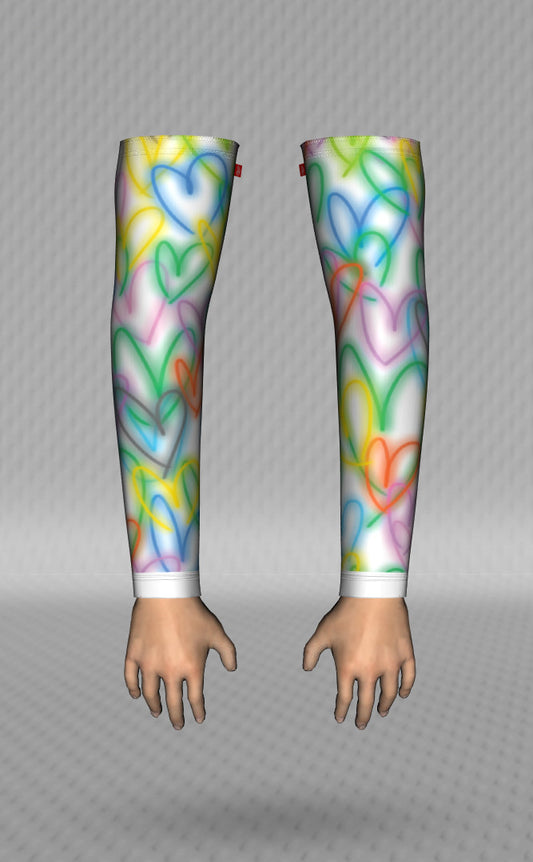 IT&B Hearts Sun Sleeves White