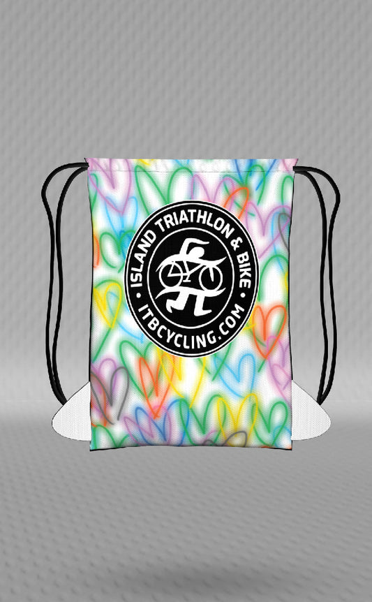 IT&B Hearts Jersey Bag White