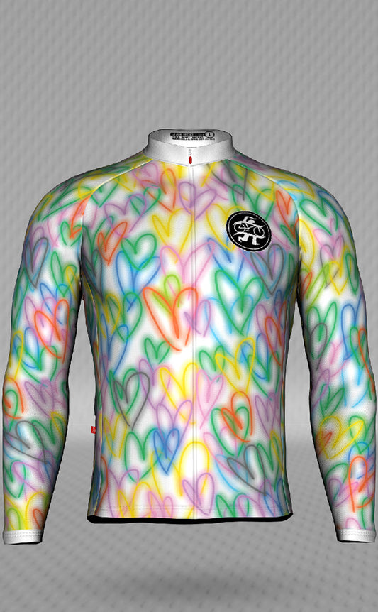 IT&B Hearts Long Sleeve Jersey White