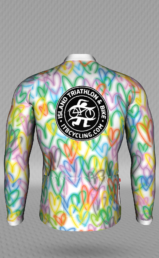 IT&B Hearts Long Sleeve Jersey White