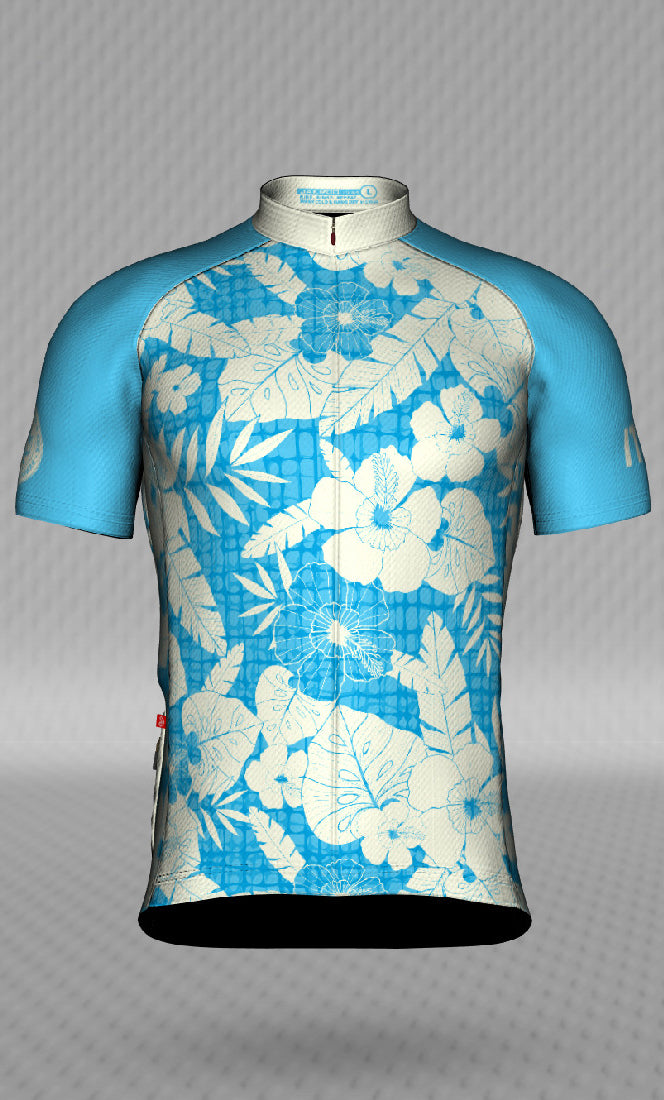 IT&B Light Blue Aloha Print Jersey