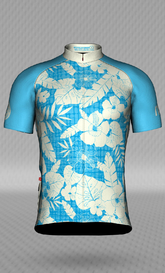 IT&B Light Blue Aloha Print Jersey