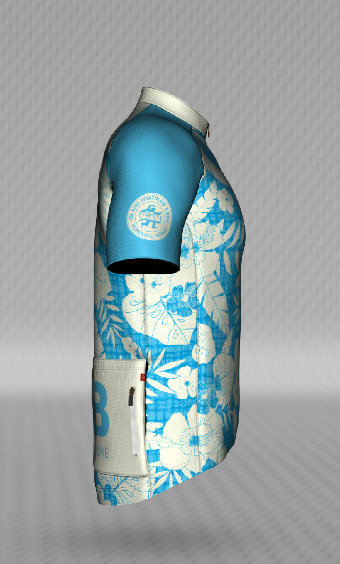 IT&B Light Blue Aloha Print Jersey