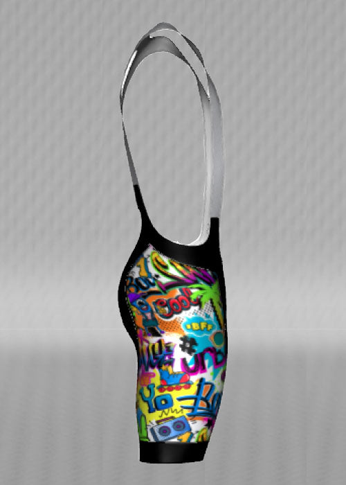 IT&B Graffiti Bib Shorts