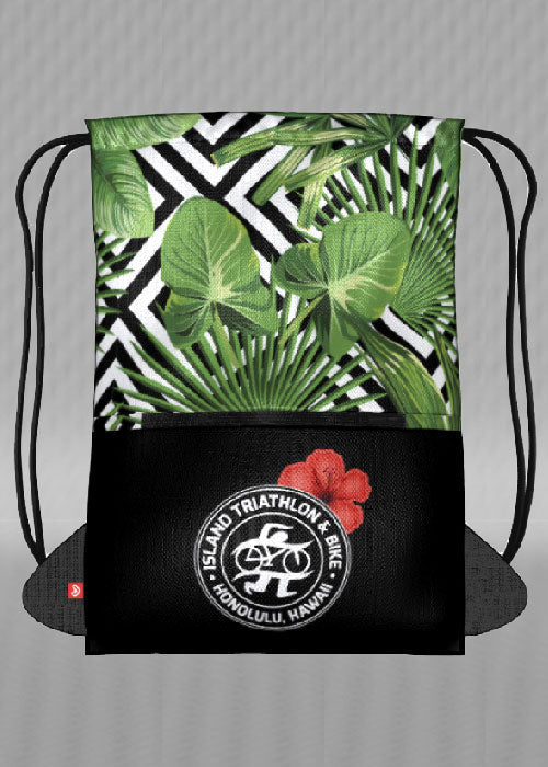 IT&B Palm and Hibiscus Jersey Bag