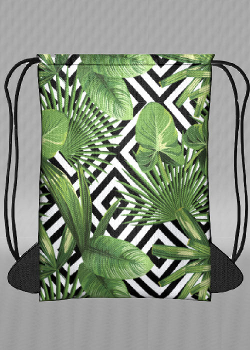 IT&B Palm and Hibiscus Jersey Bag