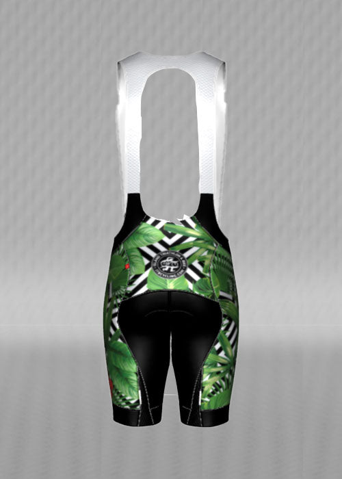 IT&B Palm and Hibiscus Bib Shorts