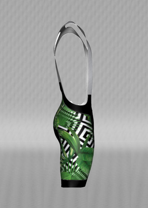 IT&B Palm and Hibiscus Bib Shorts