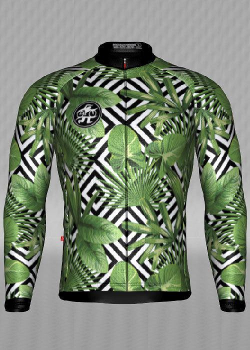 IT&B Palm and Hibiscus Long Sleeve Jersey