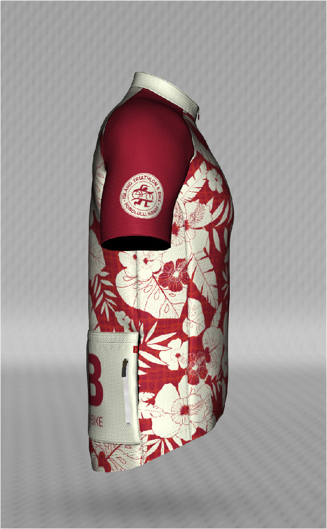 IT&B Red Aloha Print Jersey