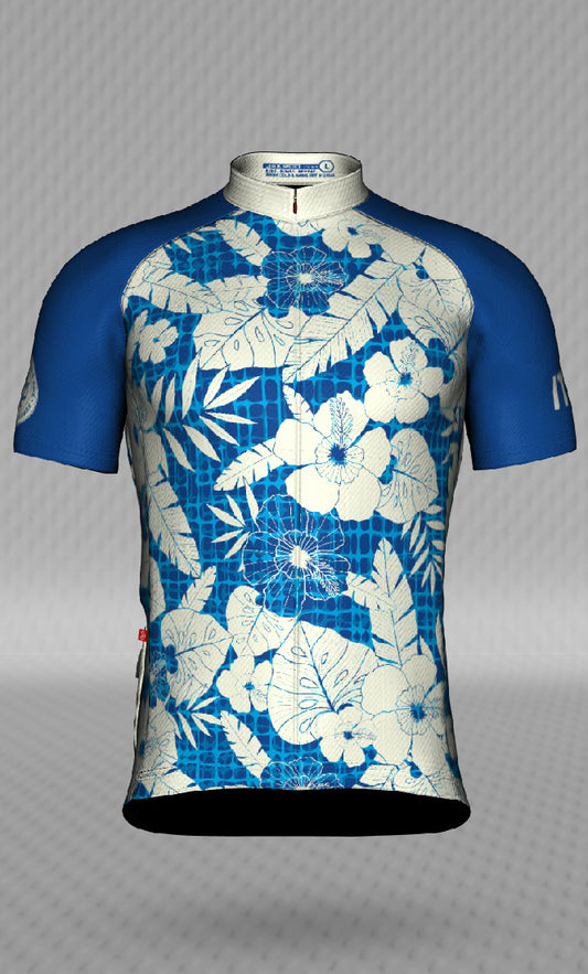 IT&B Dark Blue Aloha Print Jersey