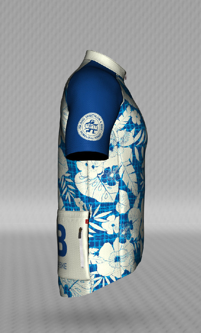IT&B Dark Blue Aloha Print Jersey
