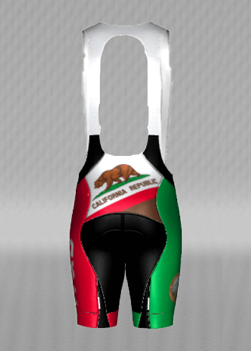 IT&B California State Flag Bib Shorts