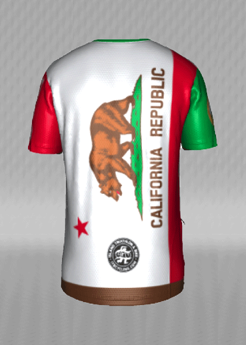 IT&B California State Flag SS MTB Jersey