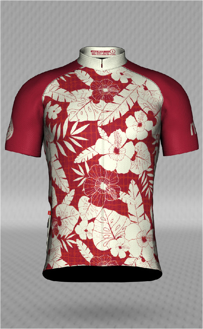 IT&B Red Aloha Print Jersey