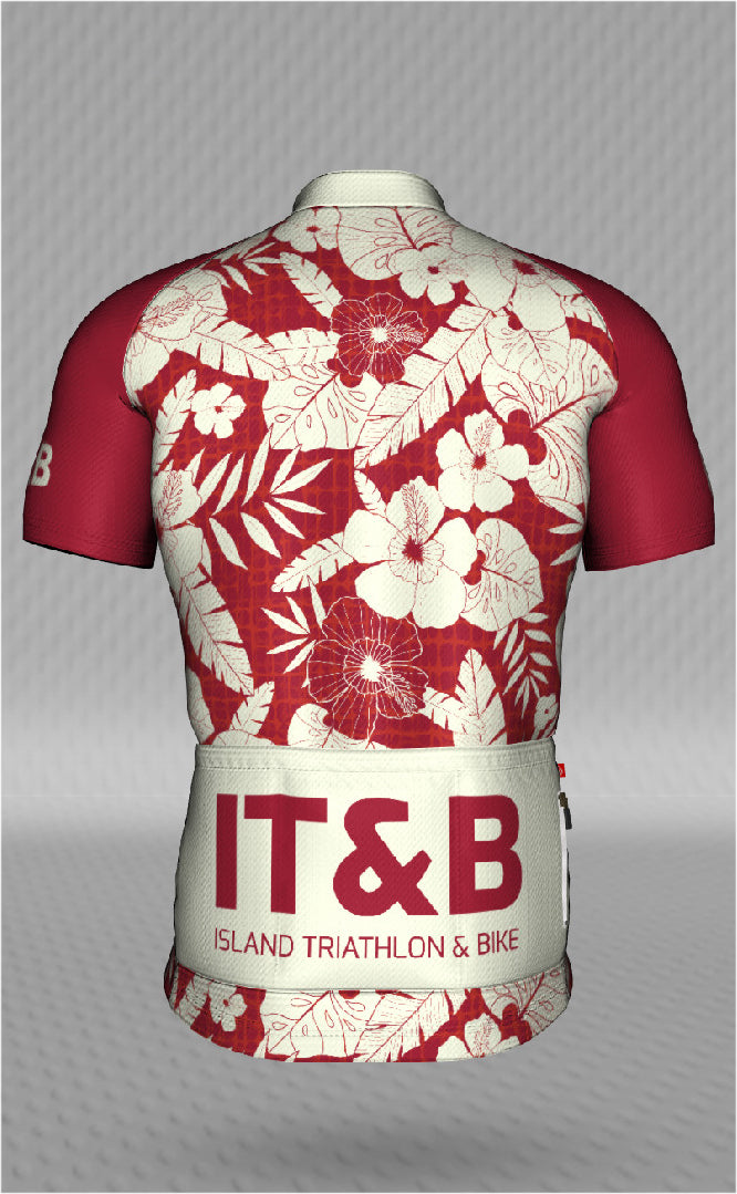 IT&B Red Aloha Print Jersey