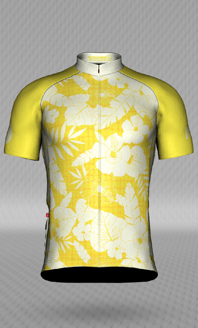 IT&B Yellow Aloha Print Jersey